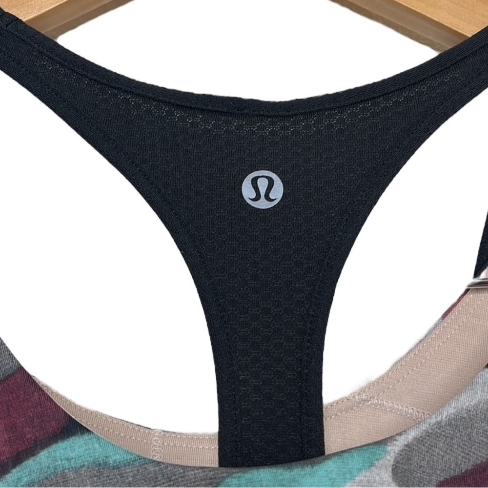 Lululemon All Sport Support Black Camo Tank Women Size 2 - Picture 2 of 4